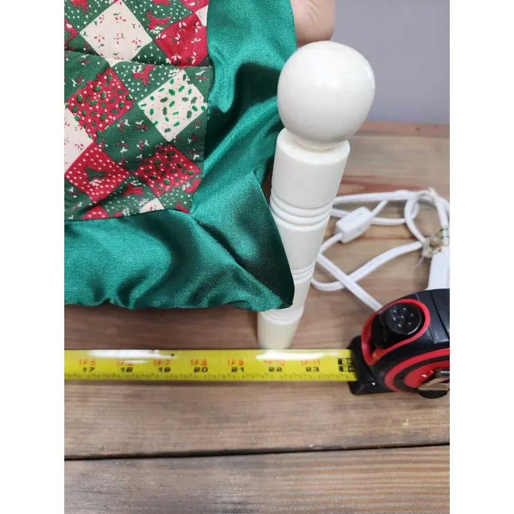VTG 1992 Animated Sleeping Snoring Mrs Claus 24” Telco - TESTED & WORKS